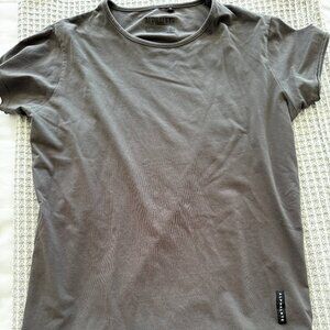 ALPHALETE T Shirt (crop sleves) GREY - Medium